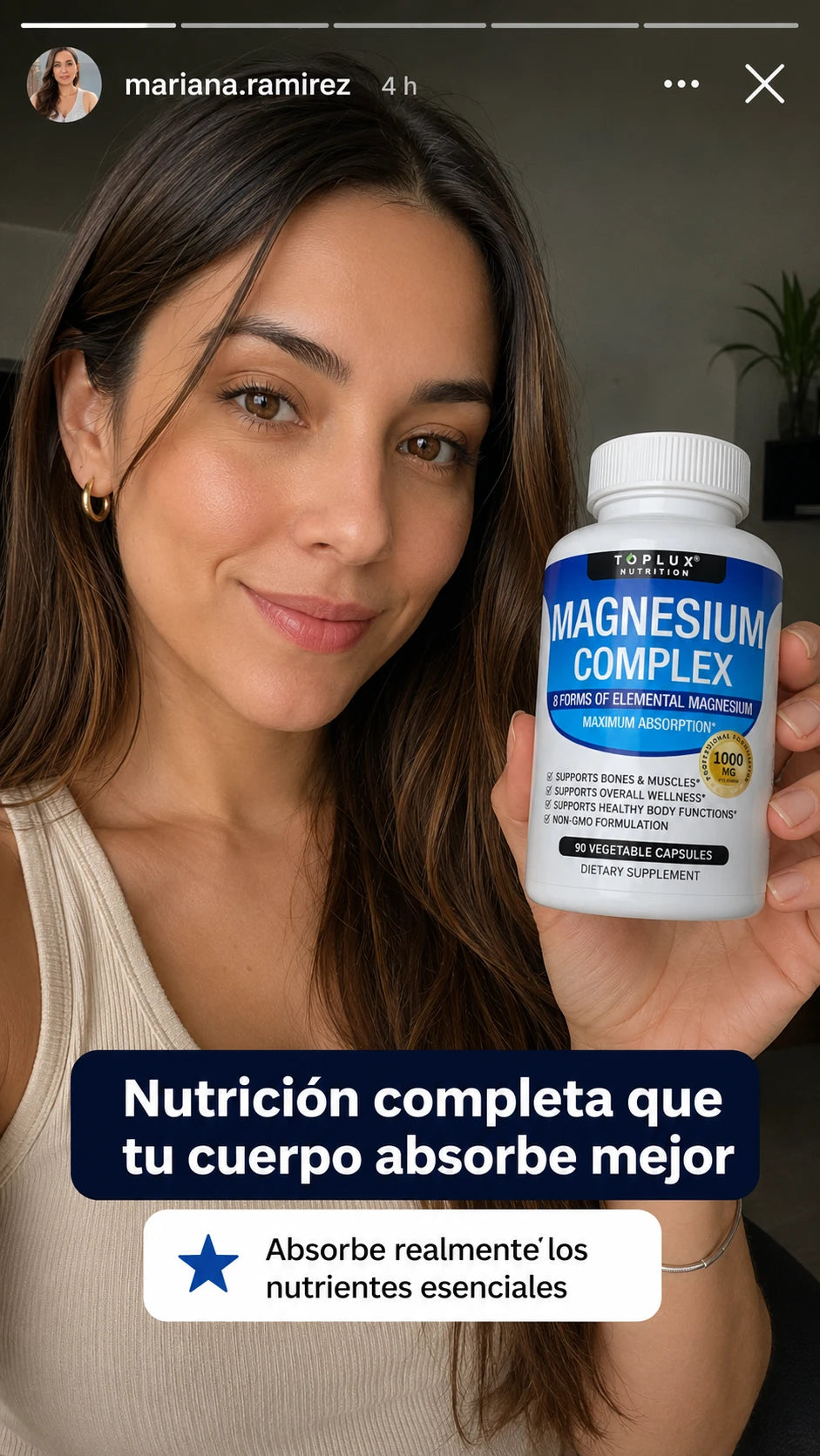 Toplux Magnesium Complex 8 en 1 | Complejo de Magnesio