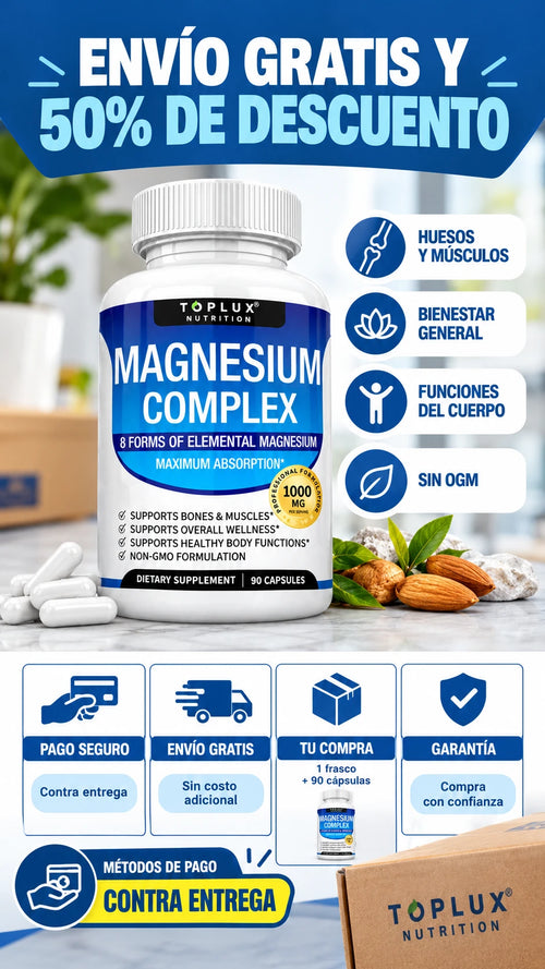 Toplux Magnesium Complex 8 en 1 | Complejo de Magnesio