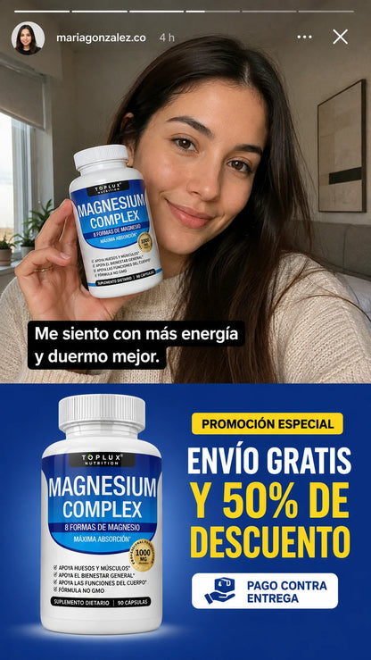Toplux Magnesium Complex 8 en 1 | Complejo de Magnesio