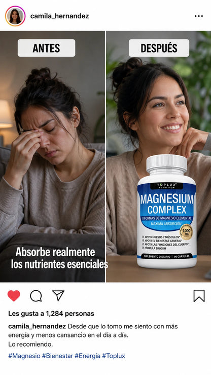 Toplux Magnesium Complex 8 en 1 | Complejo de Magnesio